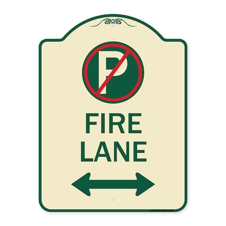 Fire Lane Heavy-Gauge Aluminum Architectural Sign